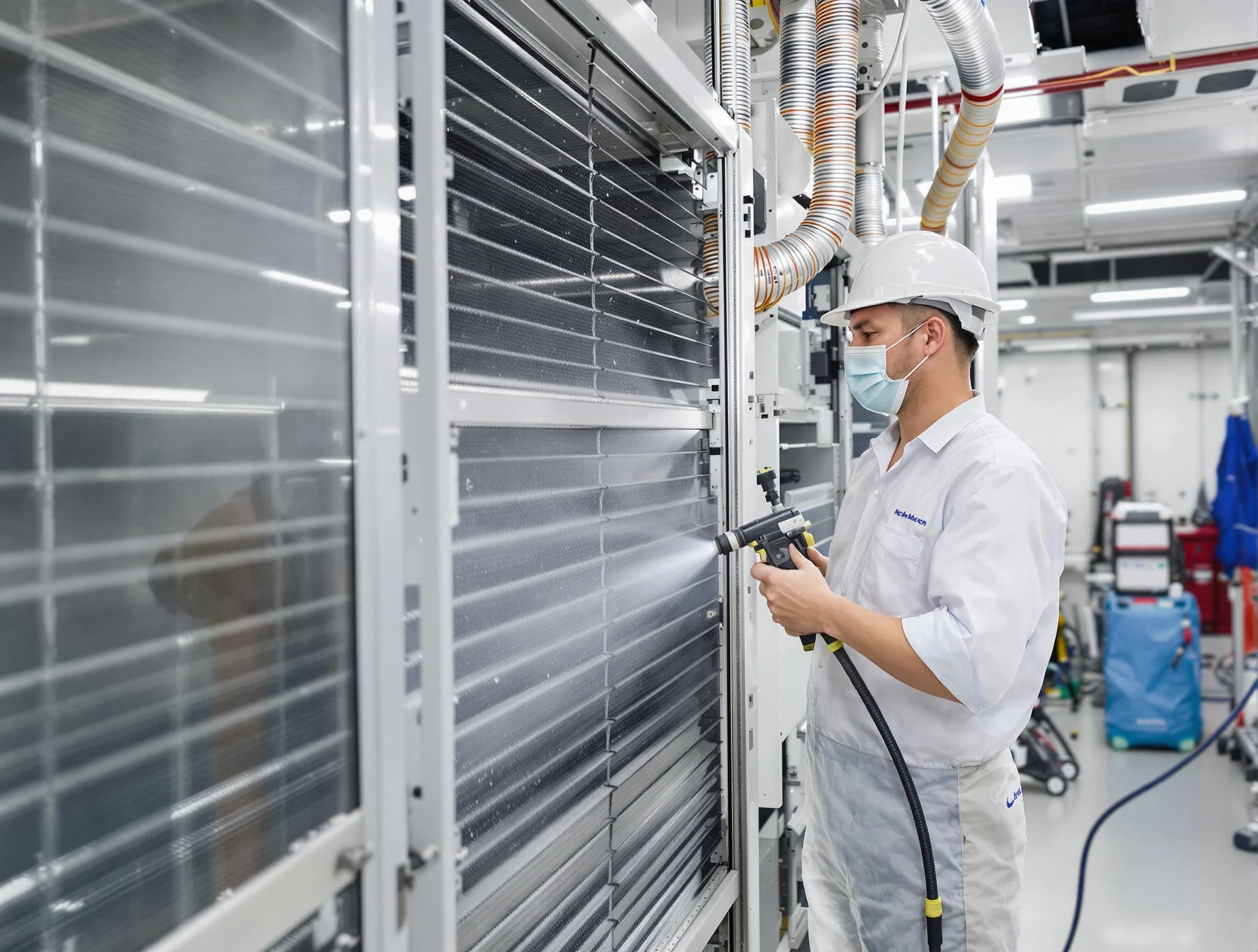 Professional AC coil cleaning by Milford Air Duct Cleaning in Milford