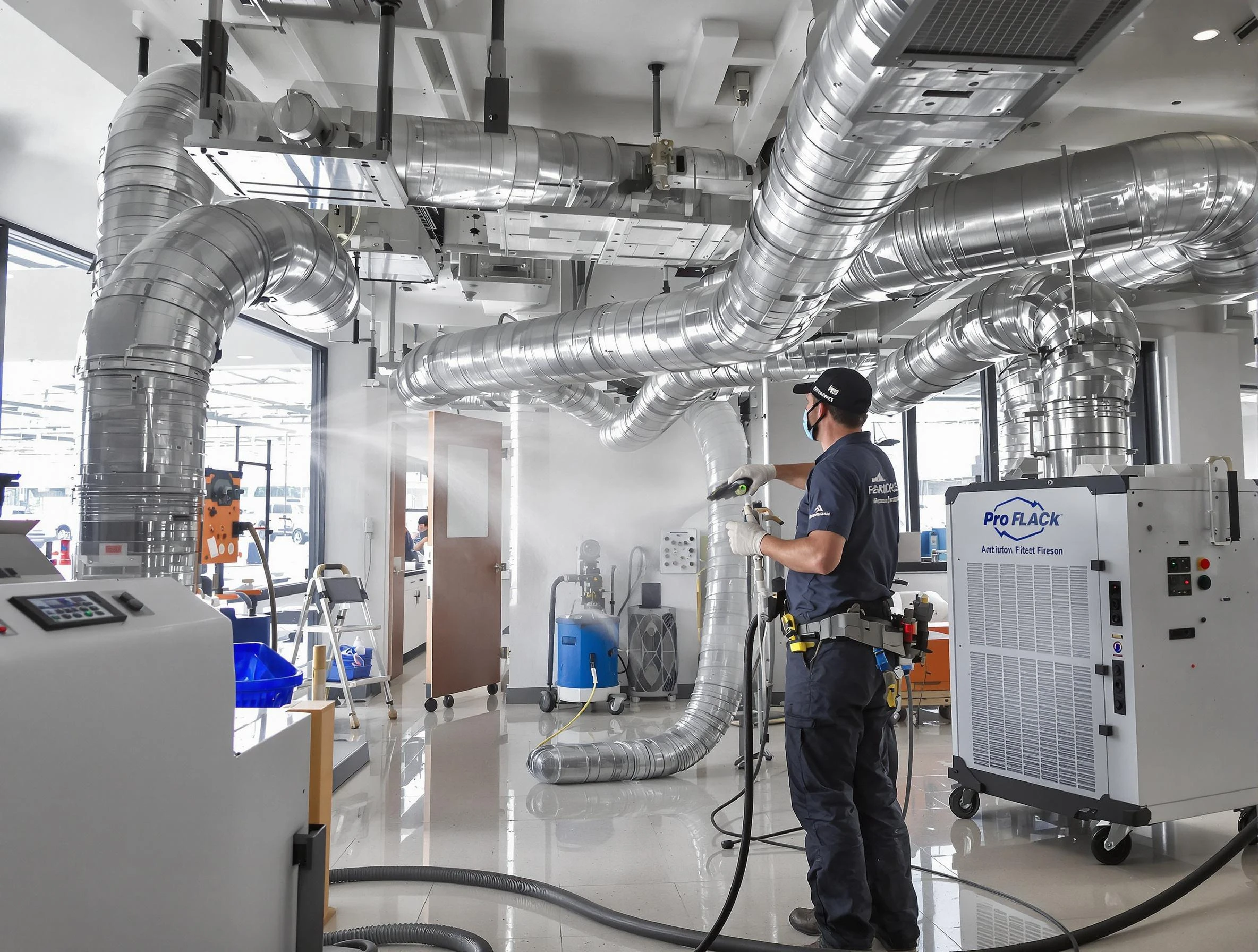 Negative Pressure Air Duct Cleaning in Milford