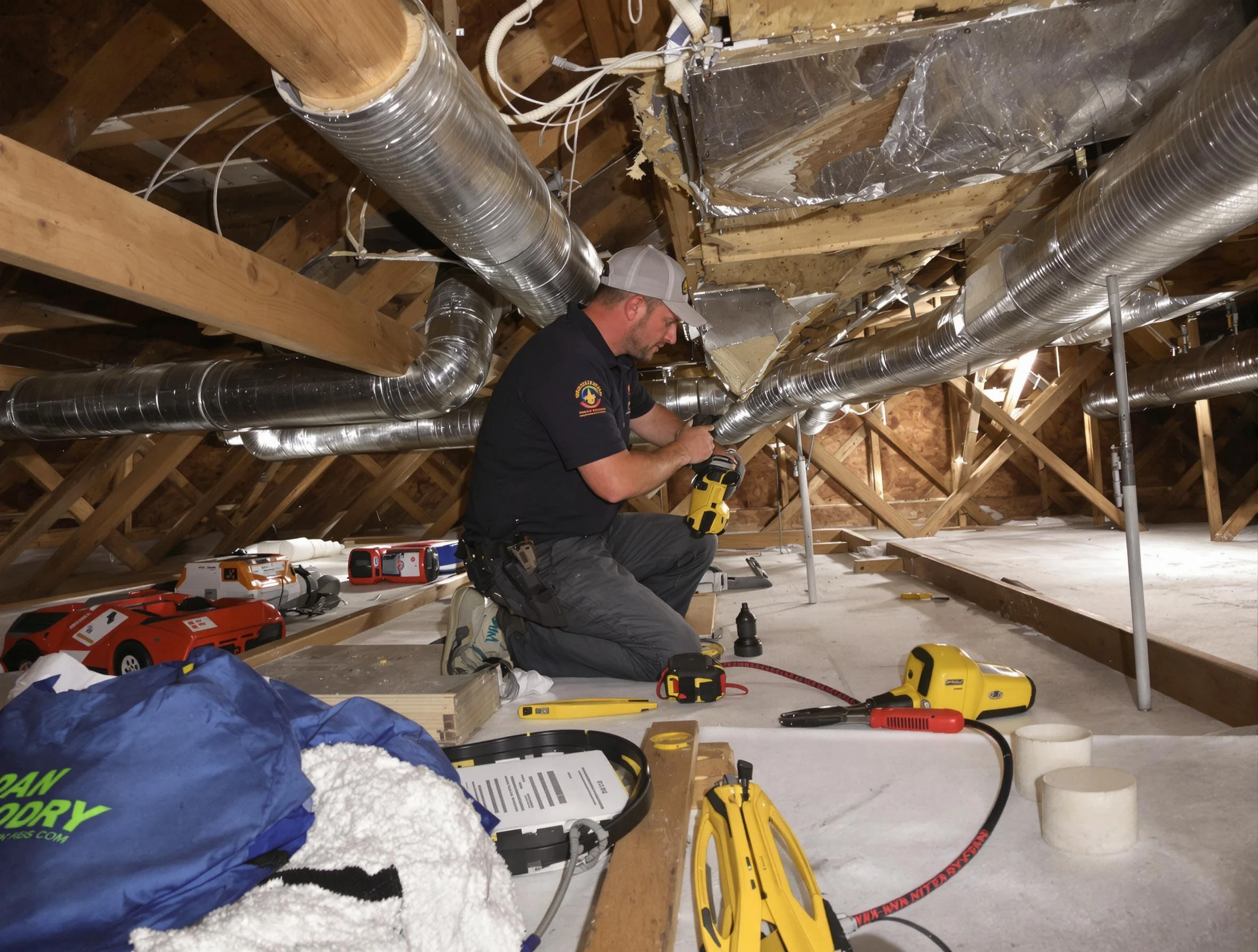 Professional air duct repair by Milford Air Duct Cleaning in Milford