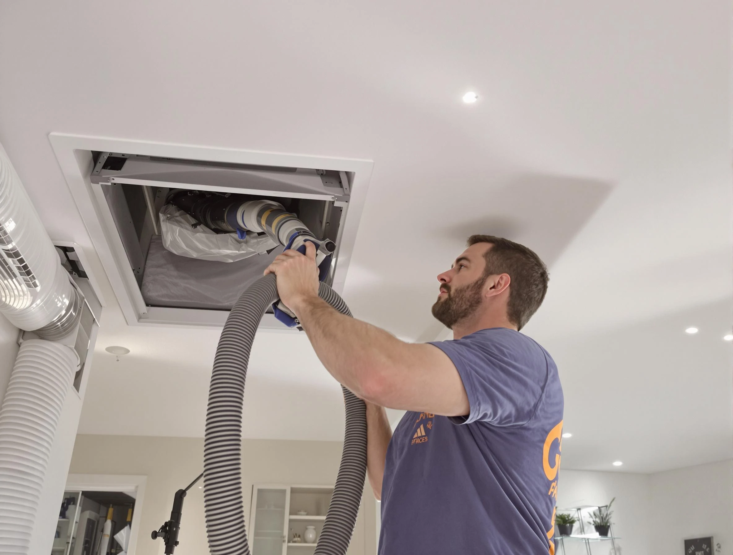 Precision indoor duct cleaning by Milford Air Duct Cleaning in Milford