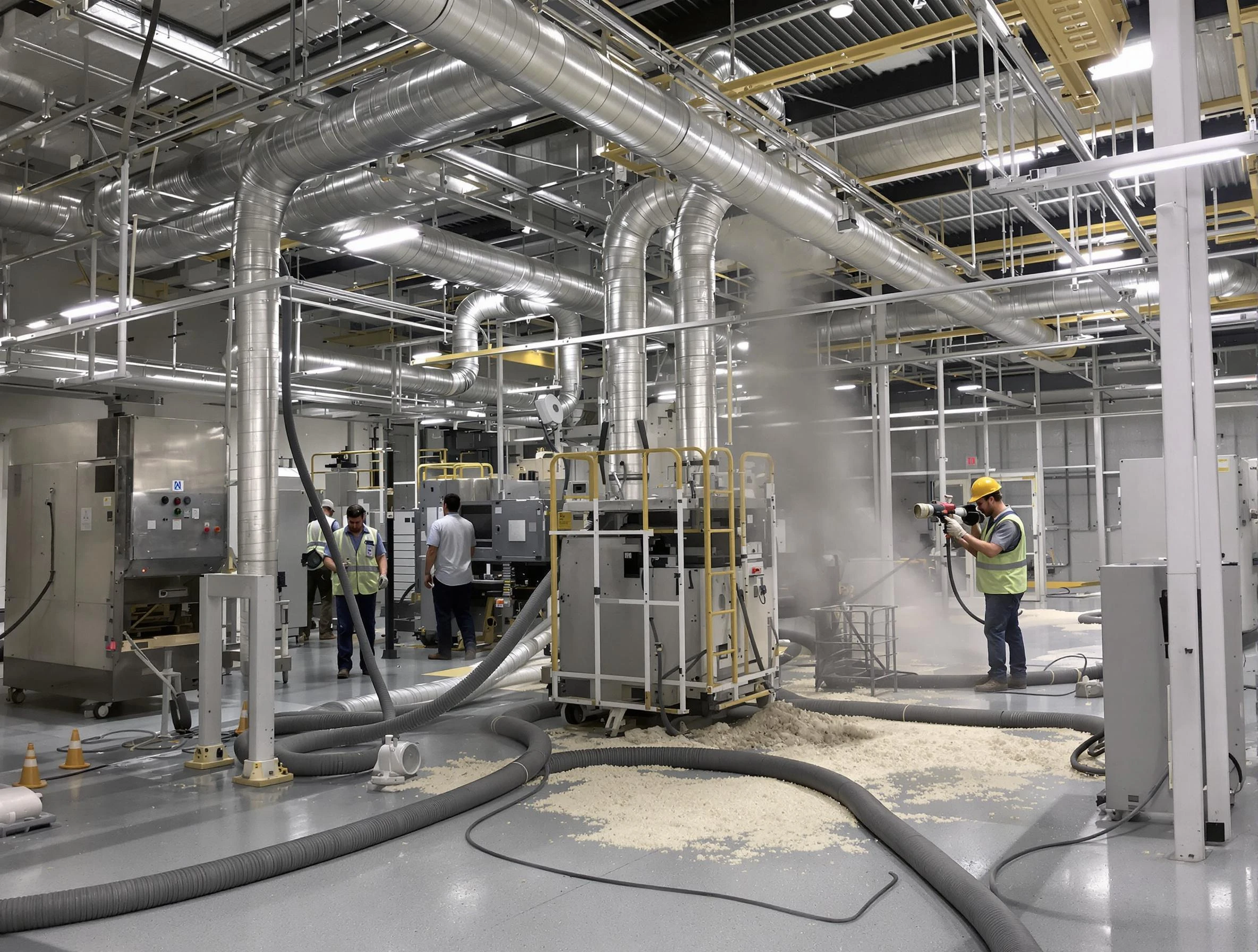 Heavy-duty industrial duct cleaning by Milford Air Duct Cleaning in Milford